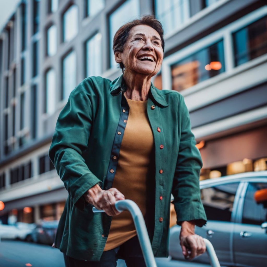 Lightweight walkers for seniors.