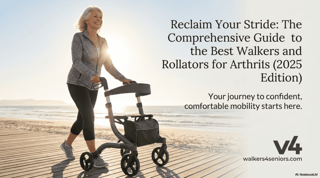 Comfortable walker for seniors on the beach.